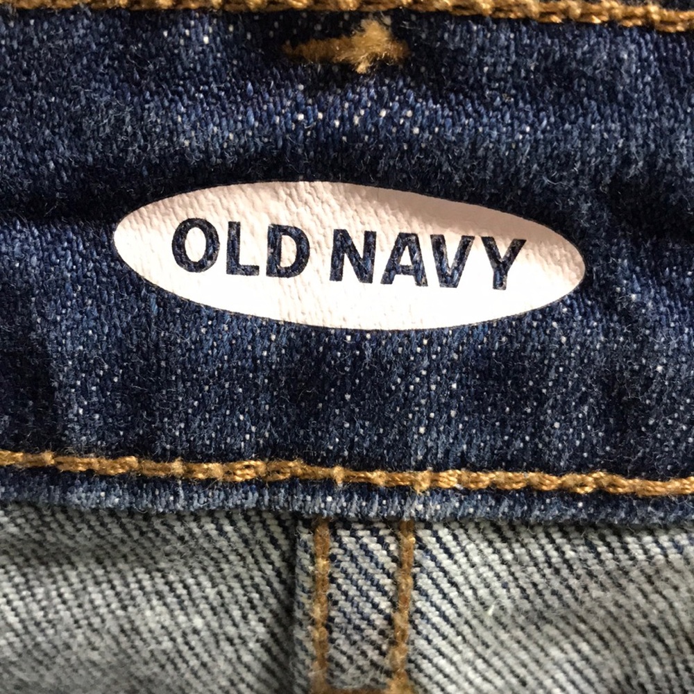Old Navy High Waisted Frayed Hem Jean Skirt 12 NWT - Picture 5 of 8